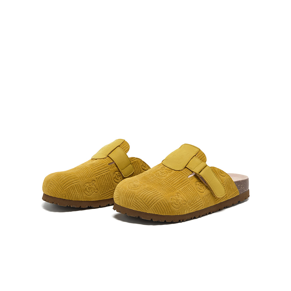 [MIRABELL x Winnie The Pooh] Cow Split Leather Mules (Women)