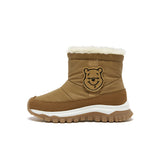[MIRABELL x Winnie The Pooh] Fabric/Cow Split Leather Boot (Kids)