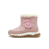 [MIRABELL x Winnie The Pooh] Fabric/Cow Split Leather Boot (Kids)