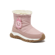 [MIRABELL x Winnie The Pooh] Fabric/Cow Split Leather Boot (Kids)