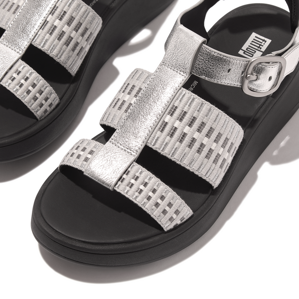 FitFlop - F-MODE M.LEATHER/WEBBING FLATFORM FISHERMAN SANDAL