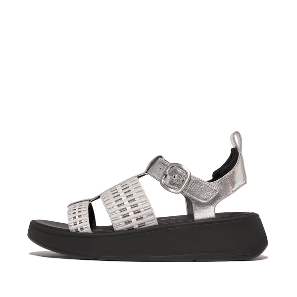 FitFlop - F-MODE M.LEATHER/WEBBING FLATFORM FISHERMAN SANDAL