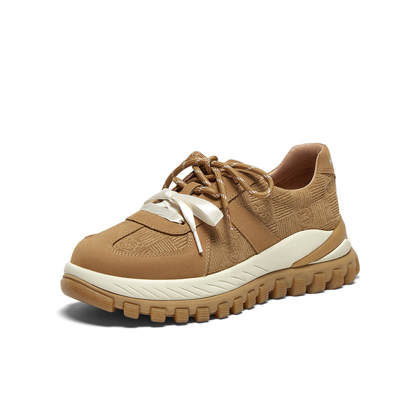 [MIRABELL x Winnie The Pooh] Cow split leather/cow leather casual shoes (Women)
