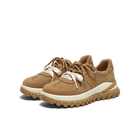 [MIRABELL x Winnie The Pooh] Cow split leather/cow leather casual shoes (Women)