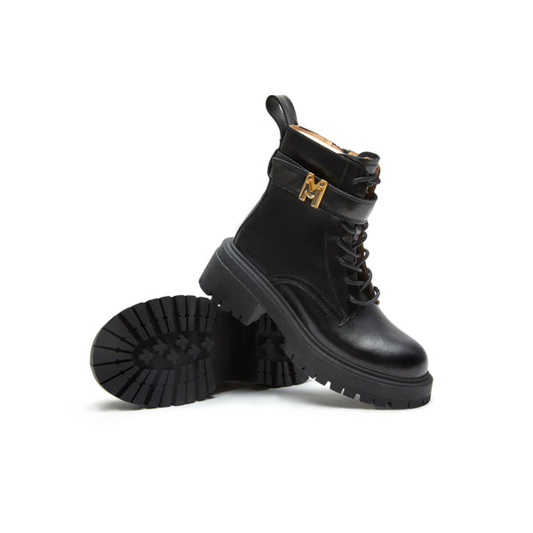 Cow Leather Lace-up Boot (Women)