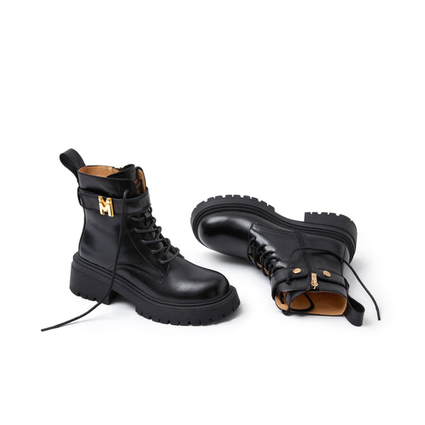 Cow Leather Lace-up Boot (Women)