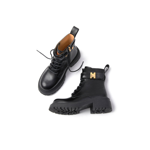 Cow Leather Lace-up Boot (Women)