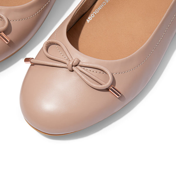 FitFlop ALLEGRO BOW LEATHER BALLERINAS