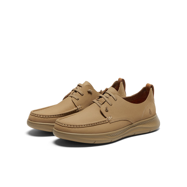 Hush Puppies Brown Leather Shoes (Men)