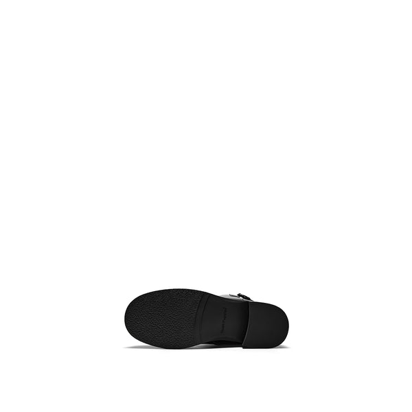 Hush Puppies Black Leather Shoes (Women)