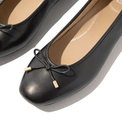 FITFLOP Delicato Bow Soft Leather Ballet Flats (Women)