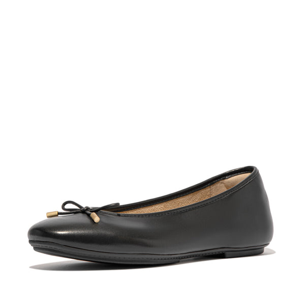 FITFLOP Delicato Bow Soft Leather Ballet Flats (Women)