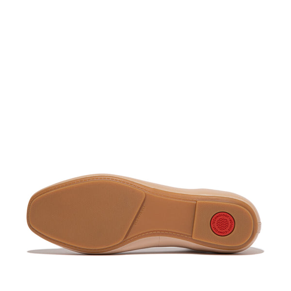 FITFLOP DELICATO BOW SOFT LEATHER BALLET FLATS