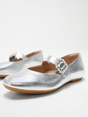 FITFLOP Delicato Crystal-Buckle Leather Mary Janes (Women)