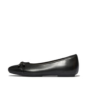 FITFLOP Delicato Glitz-Bow Leather Ballet Flats (Women)