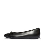 FITFLOP Delicato Glitz-Bow Leather Ballet Flats (Women)