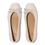 FITFLOP Delicato Glitz-Bow Leather Ballet Flats (Women)