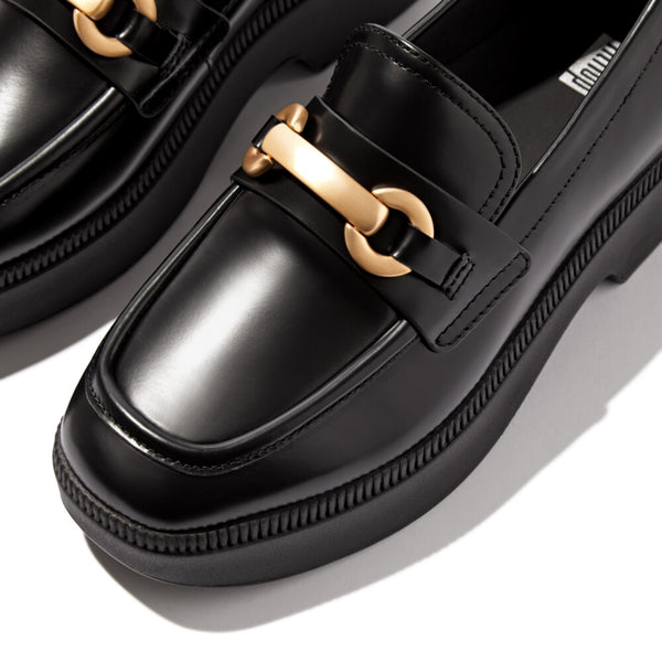 F-LUMA CHUNKY-SNAFFLE BOX-LEATHER D/WEDGE LOAFERS