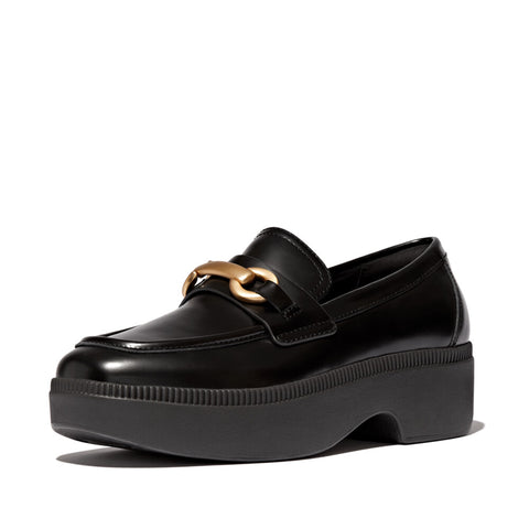 F-LUMA CHUNKY-SNAFFLE BOX-LEATHER D/WEDGE LOAFERS