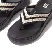 FITFLOP F-Mode Crochet Flatform Toe-Post Sandals (Women)