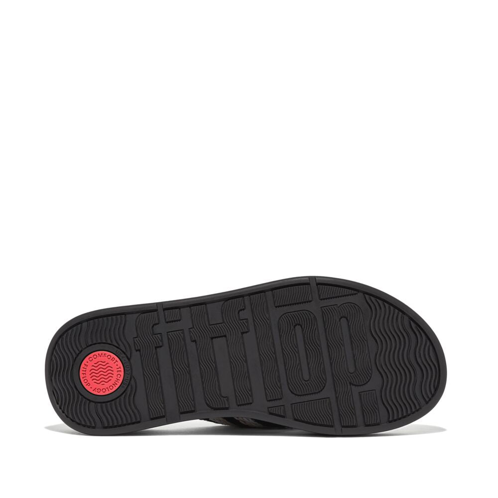 FITFLOP F-Mode Crochet Flatform Toe-Post Sandals (Women)