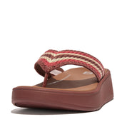 FITFLOP F-Mode Crochet Flatform Toe-Post Sandals (Women)