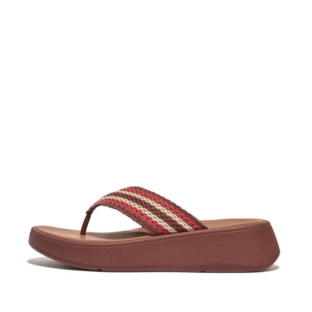FITFLOP F-Mode Crochet Flatform Toe-Post Sandals (Women)