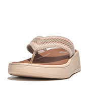 FITFLOP F-Mode Crochet Flatform Toe-Post Sandals (Women)