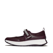 FITFLOP F-Mode Flow Crystal-Strap Quilted Mary Janes (Women)