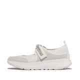 FITFLOP F-Mode Flow Crystal-Strap Quilted Mary Janes (Women)