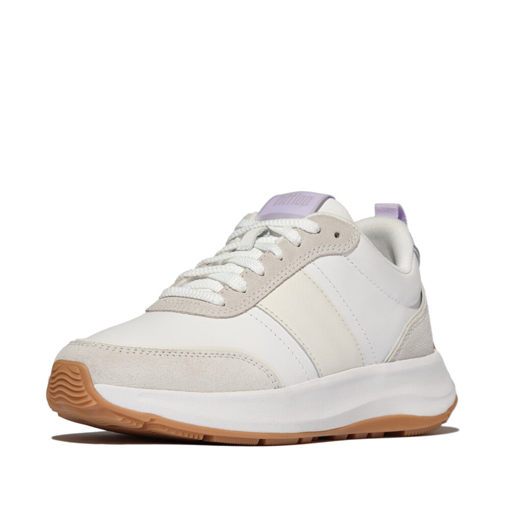 FITFLOP F-MODE FLOW LEATHER/SUEDE FLATFORM SNEAKERS (Women)