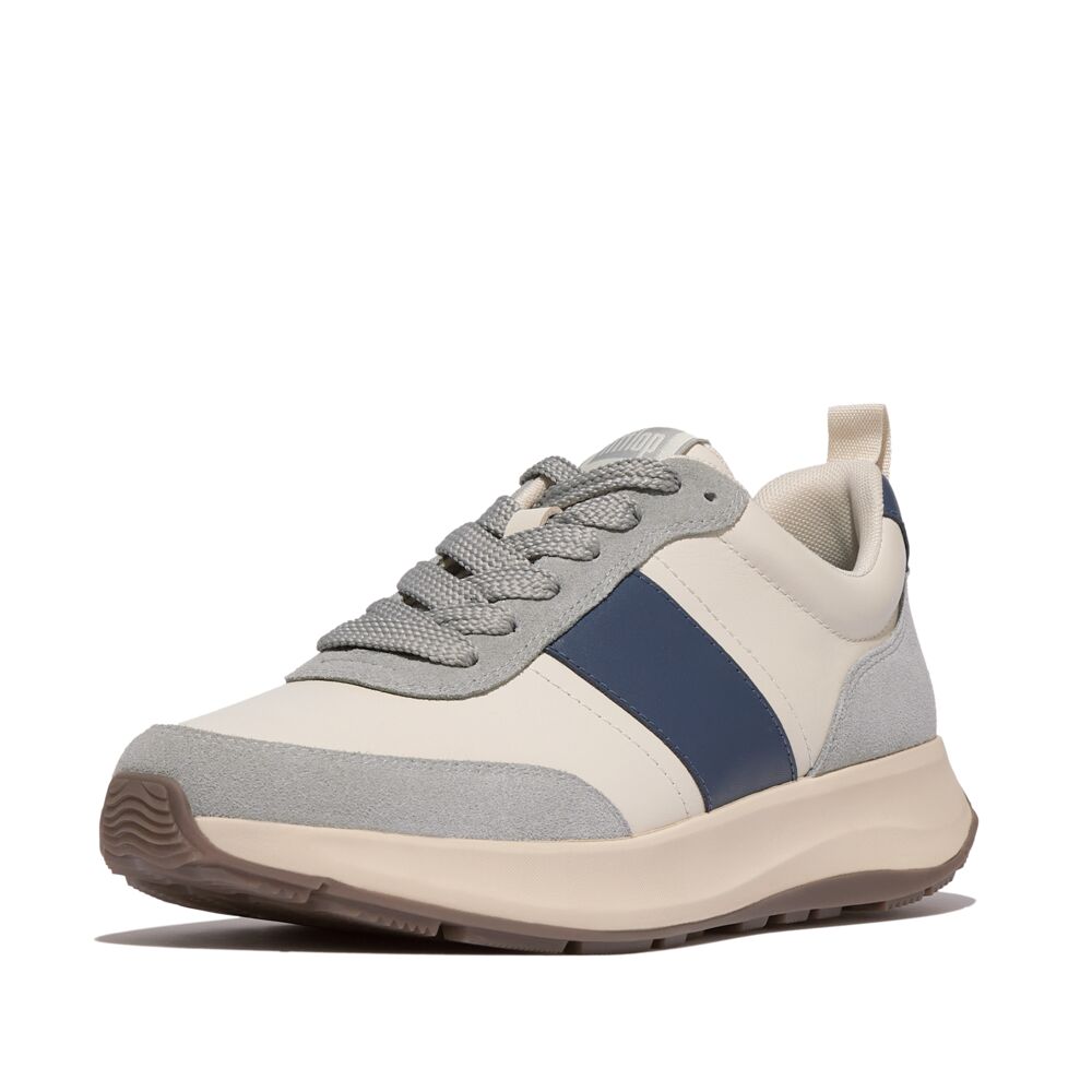FITFLOP F-Mode Flow Men's Leather/Suede Sneakers (Men)