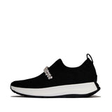 FITFLOP F-Mode Flow Pearls-&-Crystal Knit Slip-On Sneakers (Women)