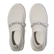 FITFLOP F-Mode Flow Pearls-&-Crystal Knit Slip-On Sneakers (Women)