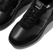 FITFLOP F-Mode Flow Sequin Suede/Leather Flatform Sneakers (Women)