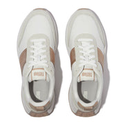 FITFLOP F-Mode Flow Sequin Suede/Leather Flatform Sneakers (Women)