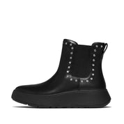 FITFLOP F-Mode Gem-Trim Leather Flatform Chelsea Boots (Women)