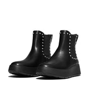 FITFLOP F-Mode Gem-Trim Leather Flatform Chelsea Boots (Women)