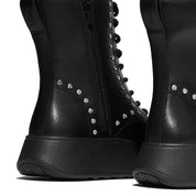 FITFLOP F-Mode Gem-Trim Leather Lace-Up Ankle Boots (Women)