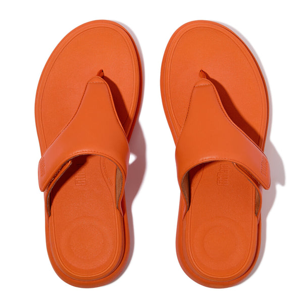 FITFLOP F-MODE GO ADJUSTABLE FLATFORM TOE-POST SANDALS (Women)
