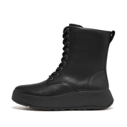 FITFLOP F-Mode Leather Lace-Up Flatform Ankle Boots (Women)