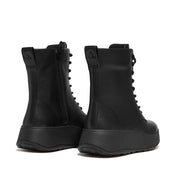 FITFLOP F-Mode Leather Lace-Up Flatform Ankle Boots (Women)