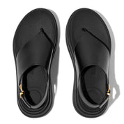 FITFLOP F-Mode Stack Leather Back-Strap Toe-Post Sandals (Women)