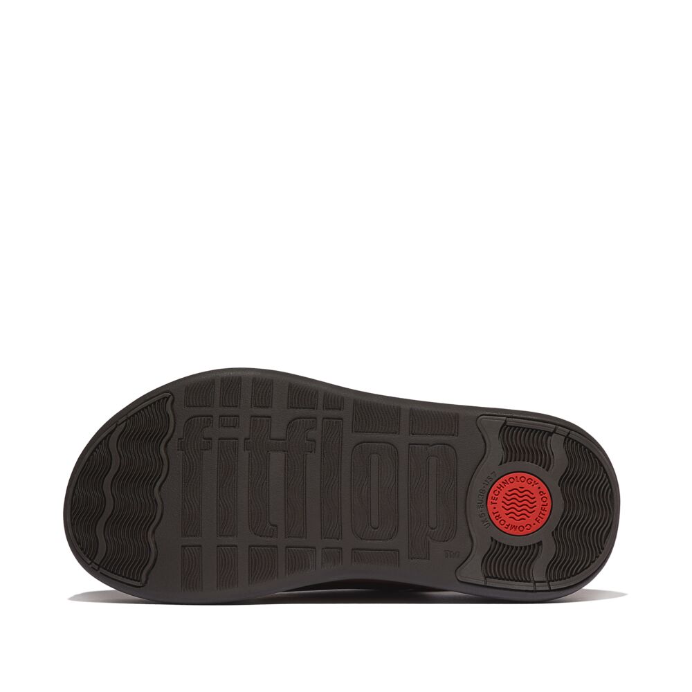 FITFLOP F-Mode Stack Leather Back-Strap Toe-Post Sandals (Women)