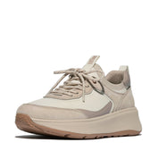 FITFLOP F-Mode Suede/Knit Flatform Slip-On Laced Sneakers (Women)