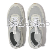 FITFLOP F-Mode Suede/Knit Flatform Slip-On Laced Sneakers (Women)