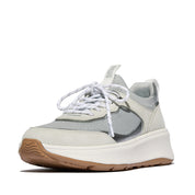 FITFLOP F-Mode Suede/Knit Flatform Slip-On Laced Sneakers (Women)
