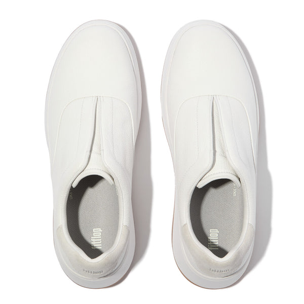 FITFLOP F-MODE TUMBLED-LEATHER LACELESS SNEAKERS (Women)