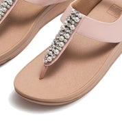 FITFLOP Fino Pearls and Crystal B/Strap Toe-Post Sandals (Women)