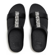 FITFLOP Fino Pearls and Crystal H-Bar Slides (Women)